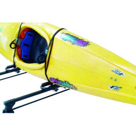 Kit porta kayak canoa windsurf colore nero in acciaio ( pu‗ trasportare o 1 kayak o 1 windsurf )