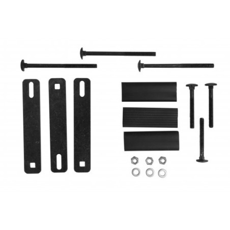 Kit fissaggio barre portatutto art-710 versione 2018 (accessorio per barre quadrate o sprovviste di cava a t per portabici pu
