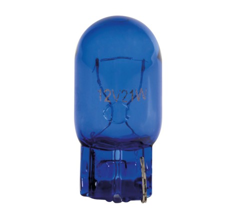 12v blue dyed glass lampada...